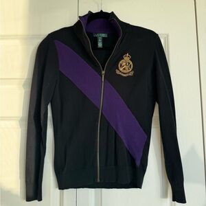 Ralph Lauren 100% Cotton Zip Cardigan - Size XS